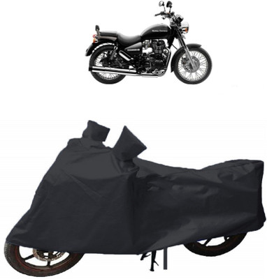THE REAL ARV Waterproof Two Wheeler Cover for Royal Enfield(Thunderbird 350, Black)