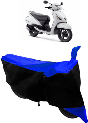 THE REAL ARV Two Wheeler Cover for TVS(Jupiter, Blue, Black)