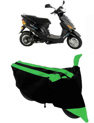 HEMSKAR Two Wheeler Cover for Hero(Electric Zippy, Green, Black)