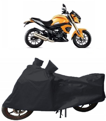 HEMSKAR Waterproof Two Wheeler Cover for Mahindra(Mojo, Black)