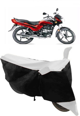 THE REAL ARV Waterproof Two Wheeler Cover for Hero(Passion Plus, White, Black)