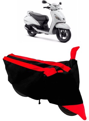 THE REAL ARV Two Wheeler Cover for TVS(Jupiter, Red, Black)