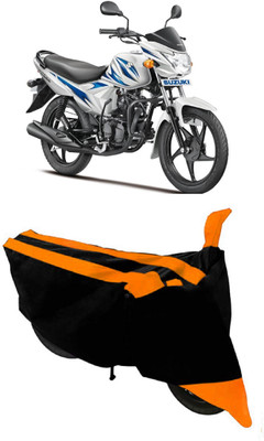 THE REAL ARV Two Wheeler Cover for Suzuki(Hayate, Orange, Black)
