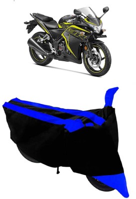 ABORDABLE Waterproof Two Wheeler Cover for Honda(CBR 250R, Blue, Black)