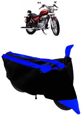 GANPRA Two Wheeler Cover for Royal Enfield(Twin spark, Black, Blue)