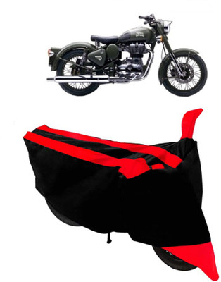 ABORDABLE Waterproof Two Wheeler Cover for Royal Enfield(Beat, Red, Black)