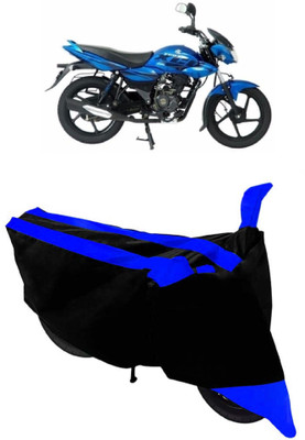 SHOPLINK Waterproof Two Wheeler Cover for Bajaj(XCD 125cc, Blue, Black)
