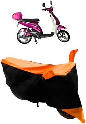 THE REAL ARV Waterproof Two Wheeler Cover for Avon(E Lite, Orange, Black)