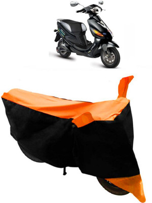 THE REAL ARV Waterproof Two Wheeler Cover for Hero(Electric Cruz, Orange, Black)