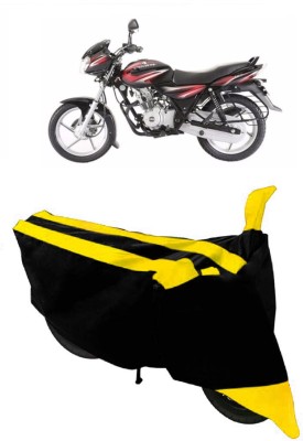 ABORDABLE Waterproof Two Wheeler Cover for Bajaj(Discover 125 DTS-i, Yellow, Black)