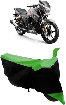 GANPRA Two Wheeler Cover for TVS(Apache RTR 180, Black, Green)