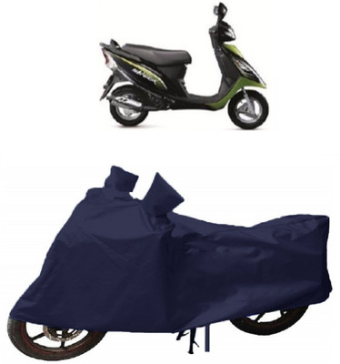 HEMSKAR Two Wheeler Cover for TVS(Scooty Streak, Blue)