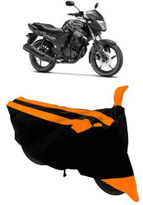 THE REAL ARV Waterproof Two Wheeler Cover for Yamaha(SZ R, Orange, Black)