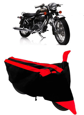 THE REAL ARV Two Wheeler Cover for Royal Enfield(Electra Delux, Red, Black)