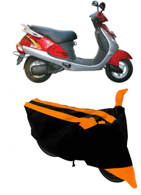 ABORDABLE Waterproof Two Wheeler Cover for Kinetic(Nova, Orange, Black)