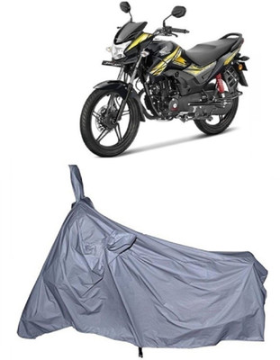 AutoGalaxy Waterproof Two Wheeler Cover for Honda(CB Shine, Silver)