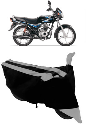 ABORDABLE Waterproof Two Wheeler Cover for Bajaj(CT100, Grey, Black)