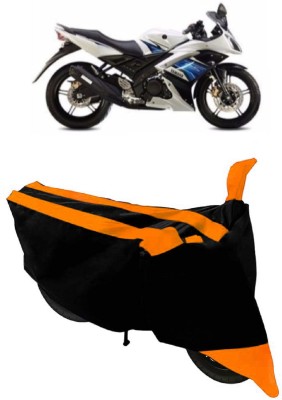 GANPRA Two Wheeler Cover for Yamaha(YZF R15 S, Black, Orange)