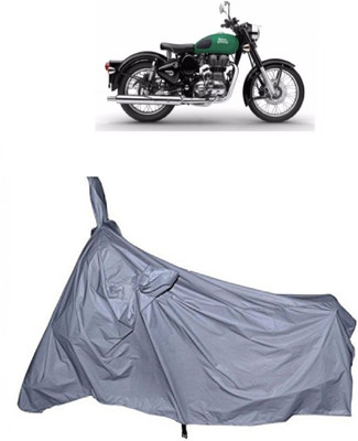 THE RAL ARV Two Wheeler Cover for Royal Enfield(Twin, Silver)