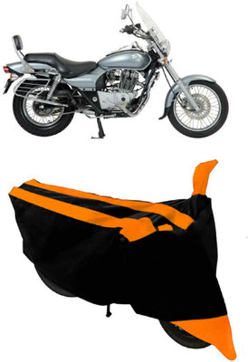 HEMSKAR Two Wheeler Cover for Bajaj(Avenger 220 DTS-i, Orange, Black)