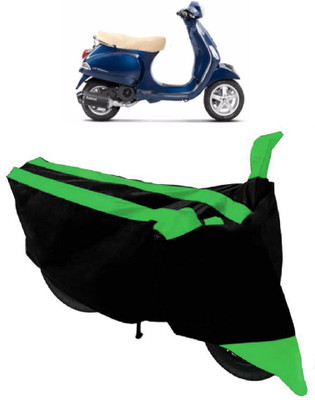 HEMSKAR Two Wheeler Cover for Piaggio(Vespa LX, Green, Black)