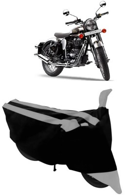 THE RAL ARV Two Wheeler Cover for Royal Enfield(Classic Chrome, Grey, Black)