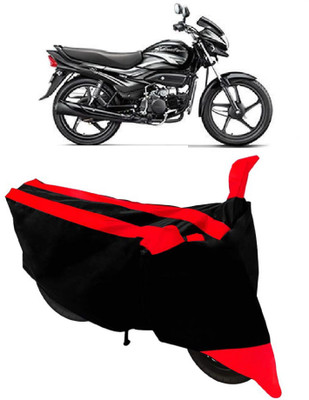 AutoGalaxy Waterproof Two Wheeler Cover for Hero(Super Splendor, Red, Black)