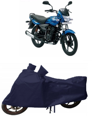ABORDABLE Two Wheeler Cover for Bajaj(Platina 100 DTS-i, Blue)