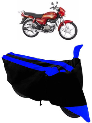 SHOPLINK Waterproof Two Wheeler Cover for Hero(Splendor, Blue, Black)