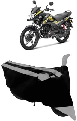 THE REAL ARV Waterproof Two Wheeler Cover for Honda(CB Shine, Grey, Black)
