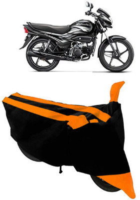 AutoGalaxy Waterproof Two Wheeler Cover for Hero(Super Splendor, Orange, Black)