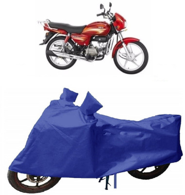 SHOPLINK Two Wheeler Cover for Hero(Splendor, Blue)