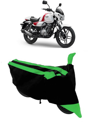 GANPRA Two Wheeler Cover for Bajaj(V 150, Black, Green)