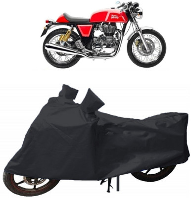 THE REAL ARV Waterproof Two Wheeler Cover for Royal Enfield(Continental GT, Black)