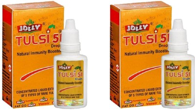 JOLLY Tulsi 51 Drops Natural Immunity Booster Pack of 2(Pack of 2)