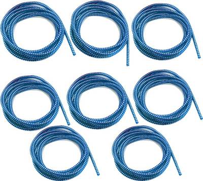 Crysendo Spiral Metallic Finish Cable Cord Wire Protector Half Size 0.65 meters each pack of 8 Pcs Cable Protector