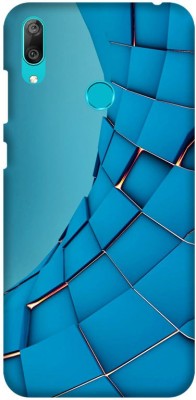 LEEMARA Back Cover for Huawei Y7 Prime (2019), DUB-LX3, Abstract, Blue Pattern,...