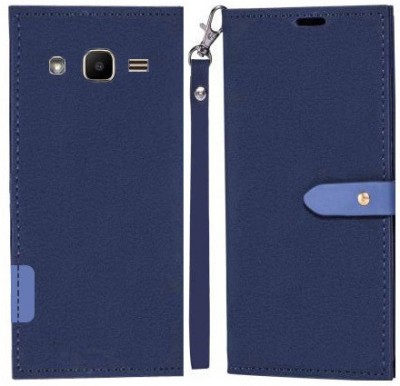 Wynhard Flip Cover for Samsung Galaxy J2 2015, Samsung Galaxy J2 2017, Samsung Galaxy J2(Blue, Grip Case, Pack of: 1)