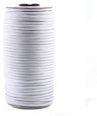 Aakriti Knitted White Elastic(400 m)