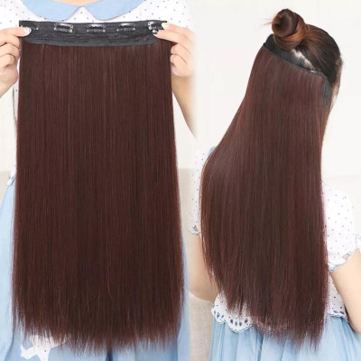 D-DIVINE Beautiful Looks Premium Quality Brown 5 Clip In Hair Extension