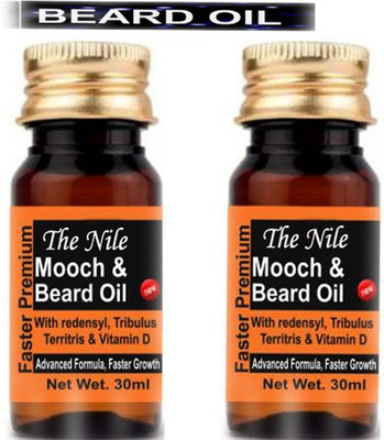 The Nile Mooch and Beard Oil Combo of 2 Hair Oil(30 ml)