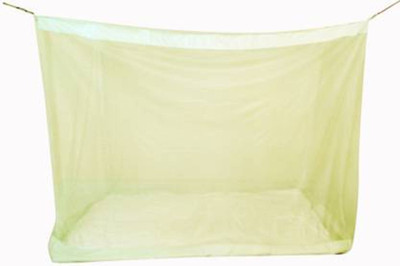Shreejee Nylon Adults Washable Single bed Mosquito Net Mosquito Net(Yellow, Bed Box)