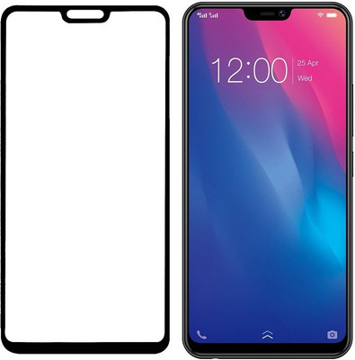 HOBBYTRONICS Edge To Edge Tempered Glass for Vivo V9 Youth(Pack of 1)