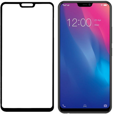 HOBBYTRONICS Edge To Edge Tempered Glass for Vivo V9 Youth(Pack of 1)