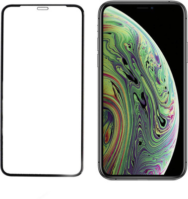HOBBYTRONICS Edge To Edge Tempered Glass for Apple iPhone XS(Pack of 1)