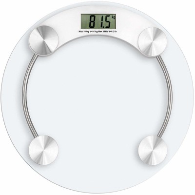 thermomate THEROMATE Digital Glass Weighing Machine: Personal Weight Scale for Home Use Weighing Scale(White)