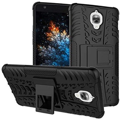FITSMART Back Cover for OnePlus 3T(Black, Rugged Armor, Pack of: 1)