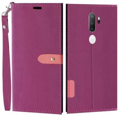Wynhard Flip Cover for OPPO A5 2020(Pink, Grip Case, Pack of: 1)