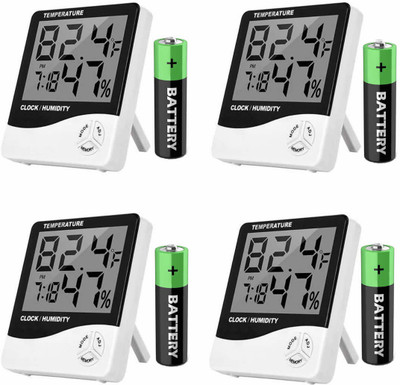 CraftQua Digital White Clock