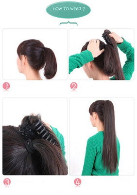 Views Beautiful Look Step Cutting Black Claw in Hair Extension